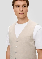 s.Oliver BLACK LABEL Anzugweste s.O PURE Beige/Khaki/Braun