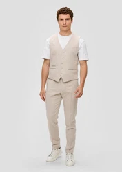 s.Oliver BLACK LABEL Anzugweste s.O PURE Beige/Khaki/Braun