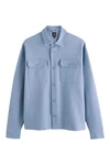 Next Hemdjacke aus Jersey Hellblau/Blau