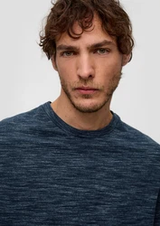 s.Oliver Kurzarmshirt T-Shirt mit Crew Neck 