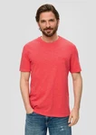 s.Oliver Kurzarmshirt Jerseyshirt Labelprint Rot