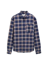 TOM TAILOR T-Shirt Langarmhemd Blau/Dunkelblau/Hellblau