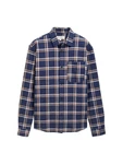 TOM TAILOR T-Shirt Langarmhemd Blau/Dunkelblau/Hellblau