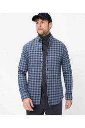 Brax Langarmhemd Blau/Hellblau/Dunkelblau/Grau/Türkis