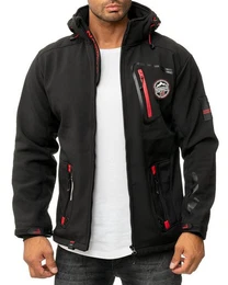Softshelljacke Herren Outdoor Jacke batacebook black M Luftlcher
