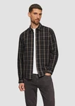 s.Oliver Langarmhemd Regular Fit Schwarz/Braun/Rot/Grau/Dunkelbraun
