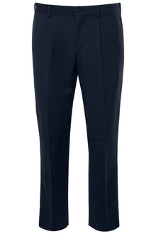 JP1880 5-Pocket-Jeans Leinenmix-Anzughose Paros Business Dunkelblau/Blau/Hellblau