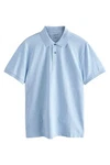 Next Poloshirt Slim Fit Piqu-Polohemd Hellblau/Blau Next Poloshirt Slim Fit Piqu-Polohemd Hellblau/Blau