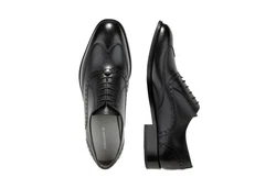 Strellson Herren Lace Up Jones New Harley Brogue Sneaker Schwarz/Braun/Hellblau