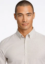 LINDBERGH Businesshemd Oxford-Hemd Beige/Khaki/Braun