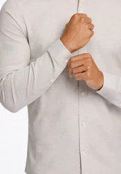 LINDBERGH Businesshemd Oxford-Hemd Beige/Khaki/Braun