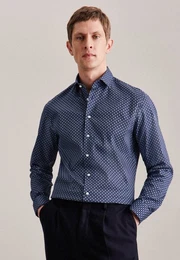 Businesshemd Slim Slim Langarm Kentkragen Druck