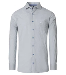 CASAMODA Businesshemd Print Blau/Hellblau/Grau/Dunkelblau
