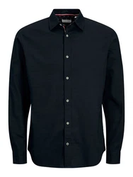 JACK & JONES Hemd JJPIERRE Dunkelblau/Hellblau/Schwarz