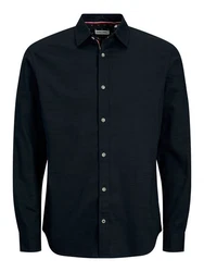 JACK & JONES Hemd JJPIERRE Dunkelblau/Hellblau/Schwarz