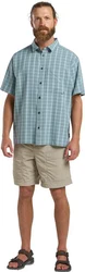 Jack Wolfskin Funktionshemd MESETA SHIRT Blau/Khaki/Grau