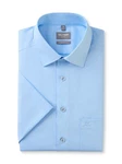 OLYMP Kurzarmhemd Luxor Comfort Fit Hellblau/Blau