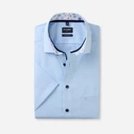 OLYMP Kurzarmhemd Luxor modern fit Blau/Hellblau/Dunkelblau