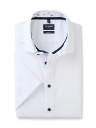 OLYMP Kurzarmhemd Luxor modern fit Weiß/Creme