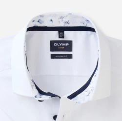 OLYMP Kurzarmhemd Luxor modern fit Weiß/Creme