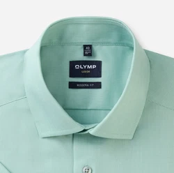 OLYMP Kurzarmhemd Luxor modern fit Grün/Hellgrün