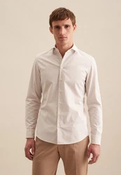 seidensticker Businesshemd Schwarze Rose Slim Langarm Kentkragen Khaki/Beige/Grau/Dunkelrot/Weiß
