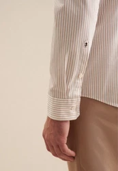 seidensticker Businesshemd Schwarze Rose Slim Langarm Kentkragen Khaki/Beige/Grau/Dunkelrot/Weiß