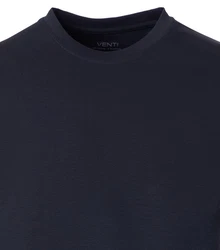 VENTI T-Shirt uni Dunkelblau