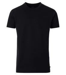 VENTI T-Shirt uni Dunkelblau/Schwarz