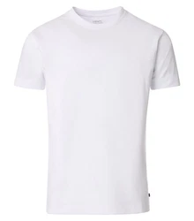 VENTI T-Shirt uni Weiß/Creme/Grau