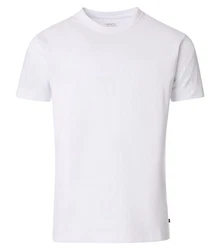 VENTI T-Shirt uni Weiß/Creme/Grau