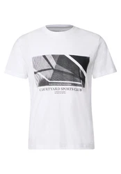 STREET ONE MEN T-Shirt Weiß/Creme