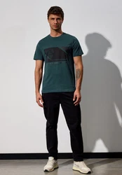 STREET ONE MEN T-Shirt Dunkelgrün/Grün