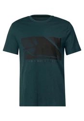 STREET ONE MEN T-Shirt Dunkelgrün/Grün