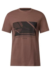 STREET ONE MEN T-Shirt Braun/Dunkelbraun