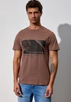 STREET ONE MEN T-Shirt Braun/Dunkelbraun