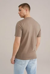 WE Fashion T-Shirt Khaki/Braun/Grau/Beige