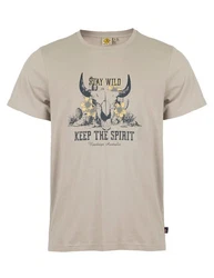 ROADSIGN australia T-Shirt Stay Wild (1) Khaki/Dunkelblau/Braun