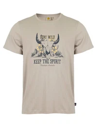 T-Shirt Stay Wild (1, 1-tlg., 1) aus Baumwolle - mit Rundhalsausschnitt und stilvollem Print