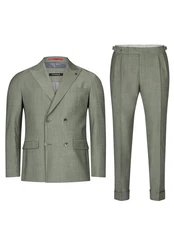 Roy Robson Anzughose 2-Reiher Slim Fit Grün/Hellgrün/Dunkelgrün/Khaki