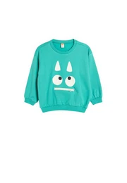 Sweatshirt Rundhalsausschnitt Mit Aufdruck