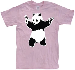 BANKSY T-Shirt Panda Rosa