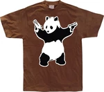 BANKSY T-Shirt Panda Dunkelbraun/Braun/Bordeaux/Rot BANKSY T-Shirt Panda Dunkelbraun/Braun/Bordeaux/Rot