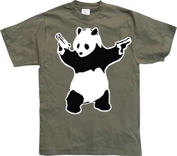 BANKSY T-Shirt Panda Dunkelgrün