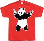 BANKSY T-Shirt Panda Rot/Dunkelrot BANKSY T-Shirt Panda Rot/Dunkelrot