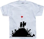 BANKSY T-Shirt Finally Lila/Weiß/Silber/Dunkelblau/Rot/Grün/Schwarz