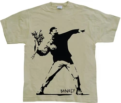 BANKSY T-Shirt Dunkelgrün/Gelb/Khaki
