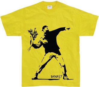 BANKSY T-Shirt Gelb BANKSY T-Shirt Gelb