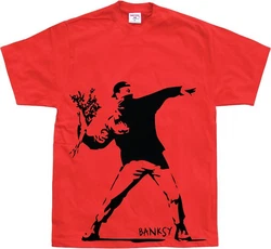BANKSY T-Shirt Rot/Orange