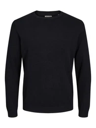 Rundhalspullover Basic Knit (1-tlg) langarm, Rundhals-Ausschnitt